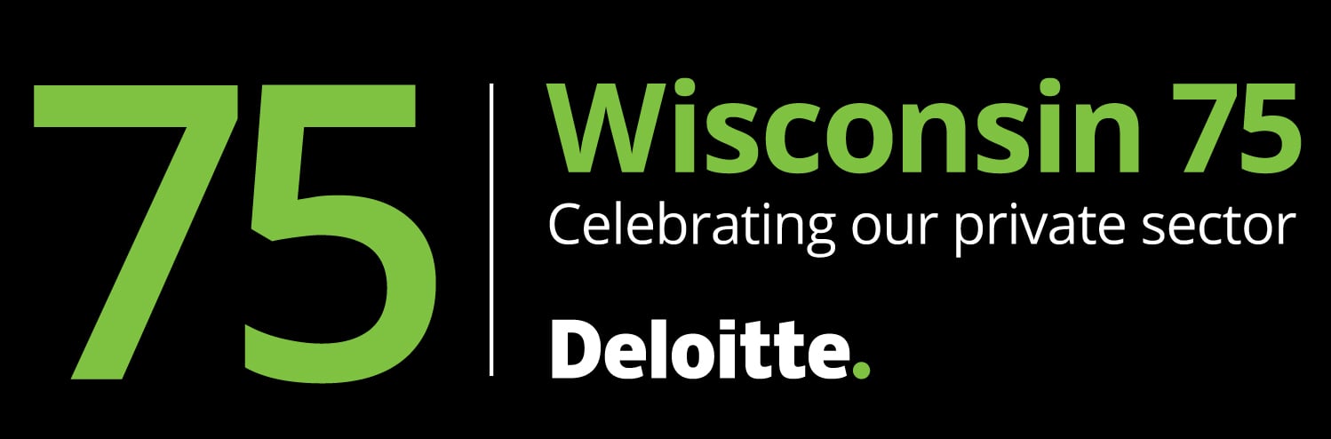 Deloitte 2020 Wisconsin 75 logo.