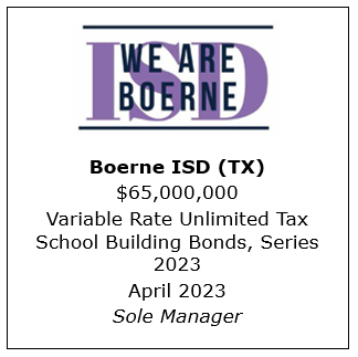 Boerne ISD Deal Tombstone