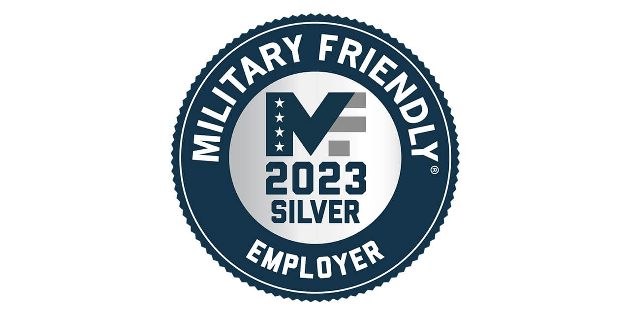 2023 Silver Military Friendly Employer badge