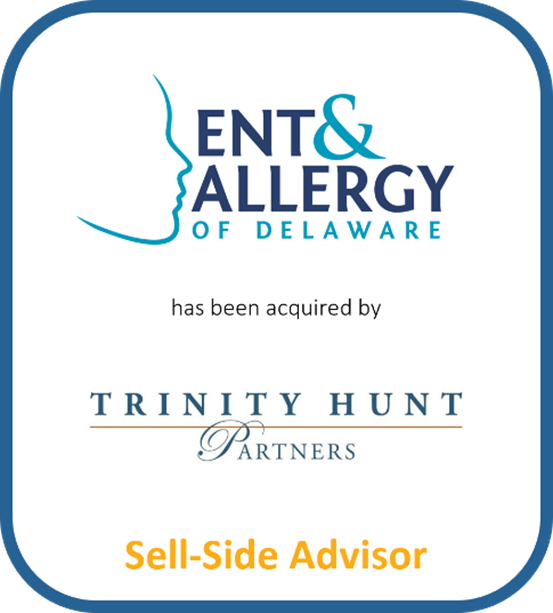 ENT and Allergy of Delaware has been acquired by Trinity Hunt Partners. Baird served as sell-side advisor.