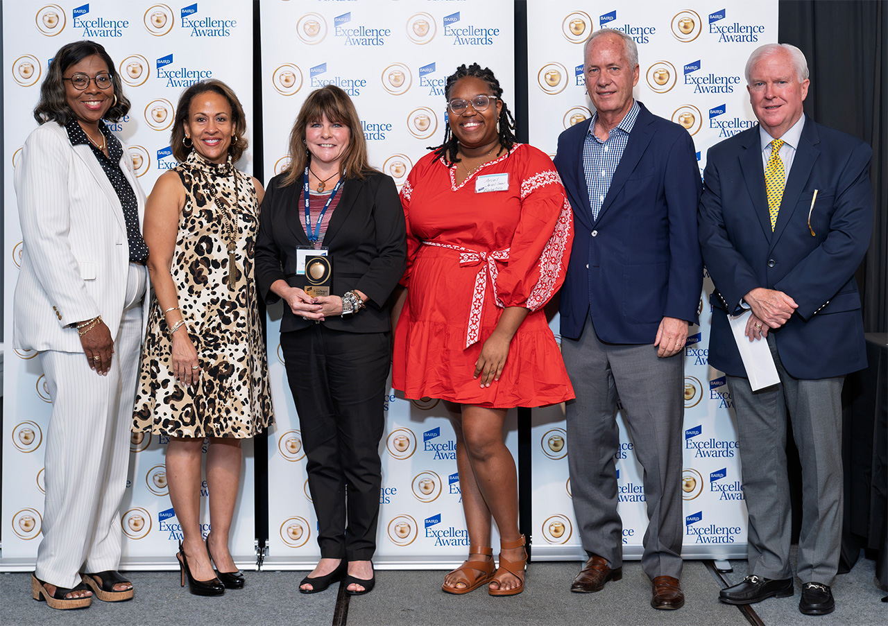 Jim Allen with 2026 Baird Excellence Award recipients