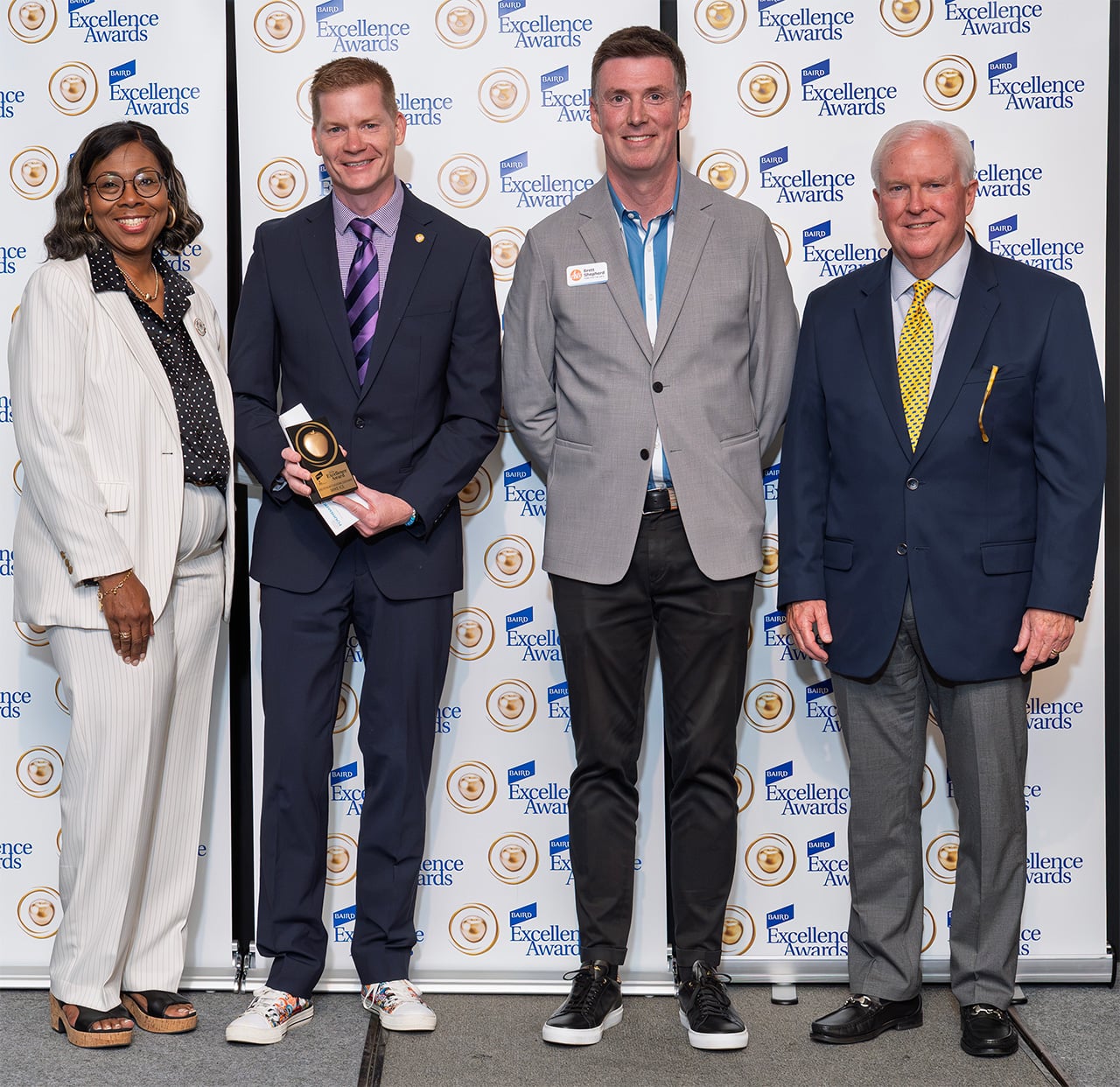 Jim Allen with 2026 Baird Excellence Award recipients