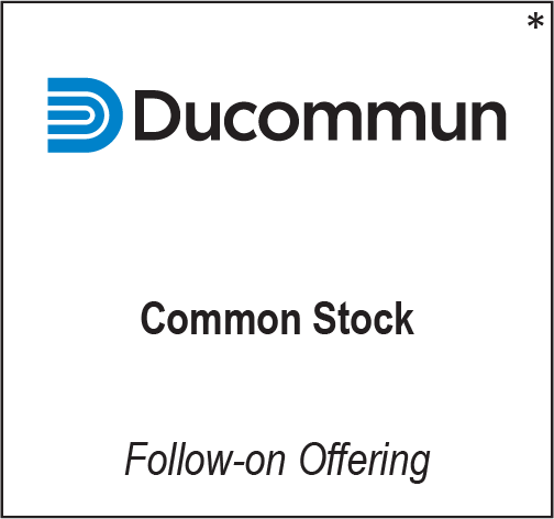 Ducommun Common Stock Follow-on Offering