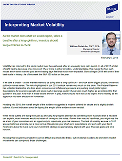 Interpreting Market Volatility