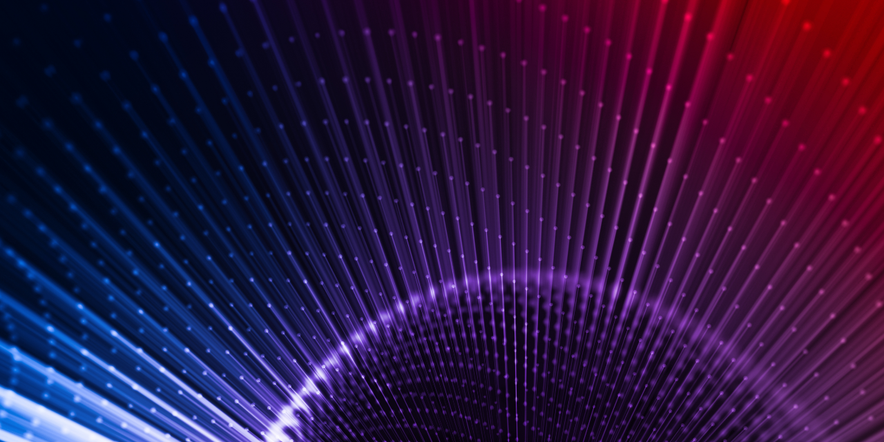 Colorful dots and lines