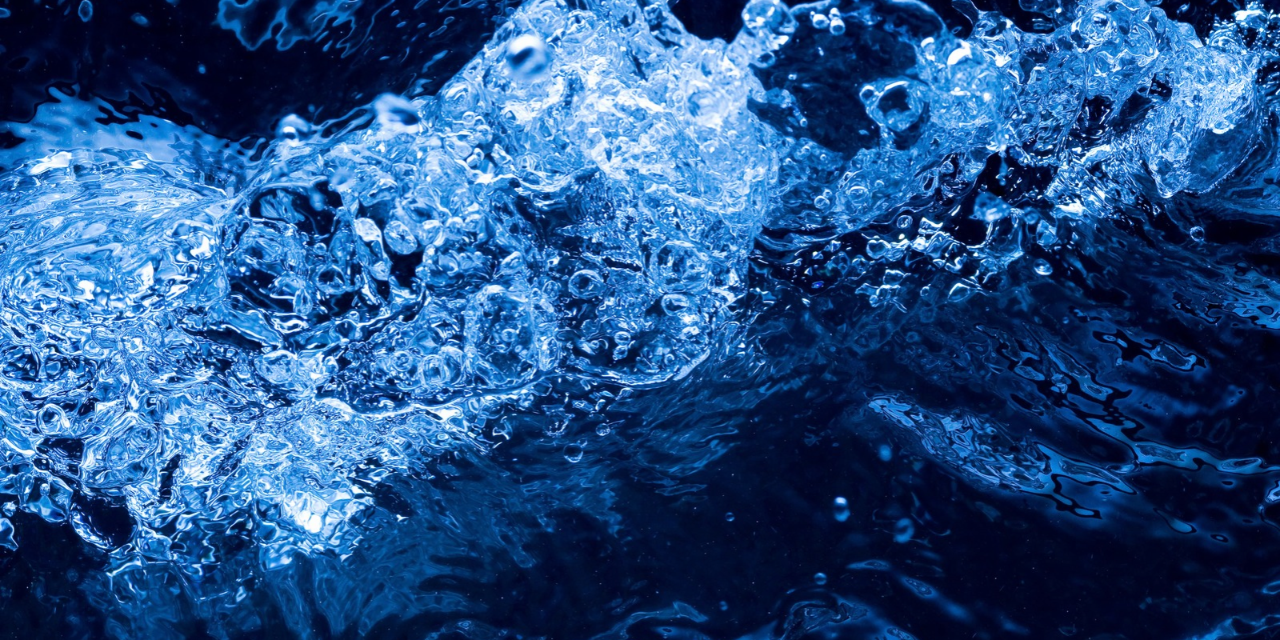 Bubbling water