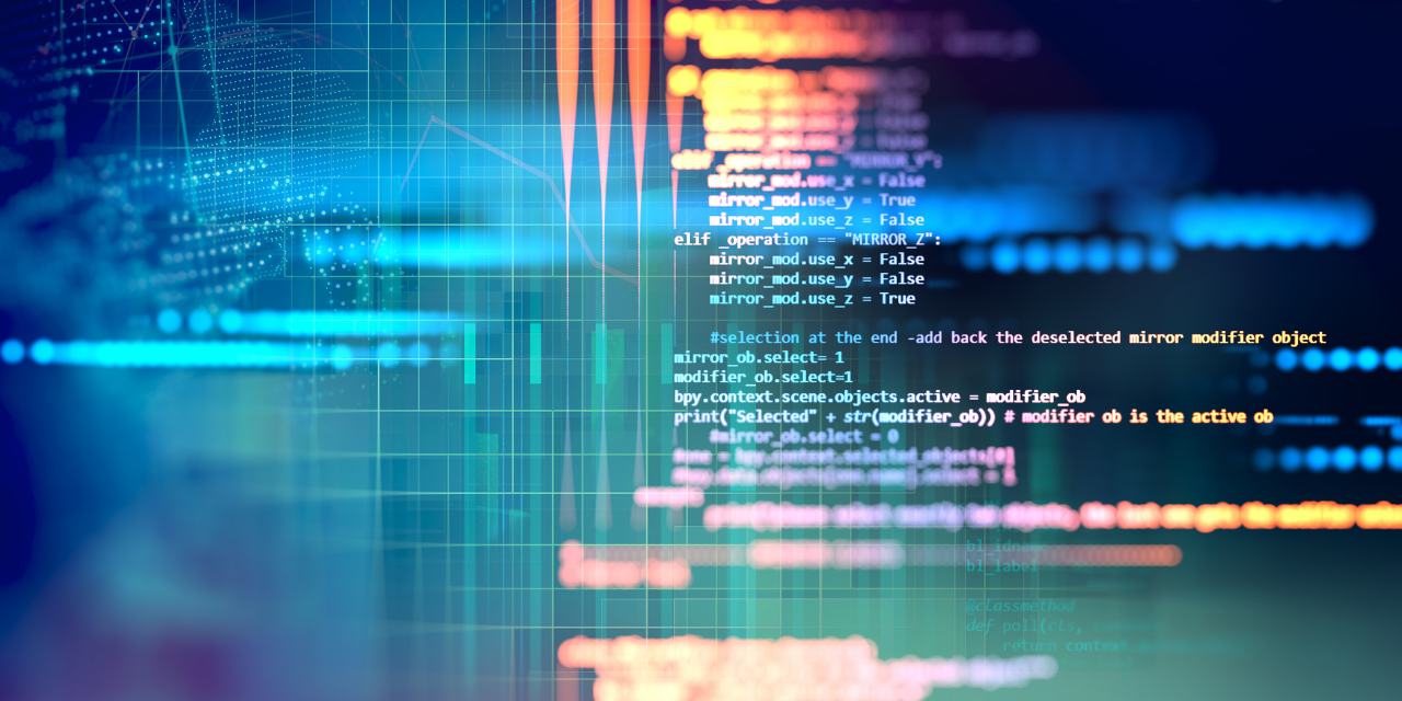 Abstract data streams and code overlay, representing real-time financial analytics and digital market systems.