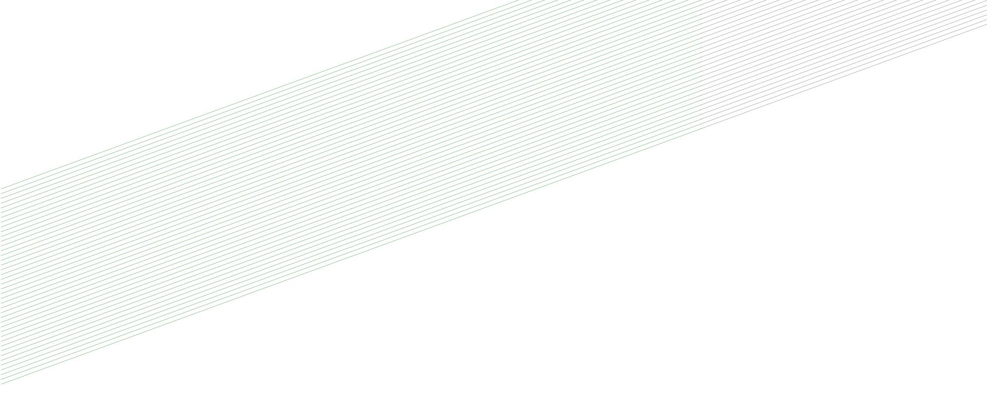 A series of thin green diagonal lines