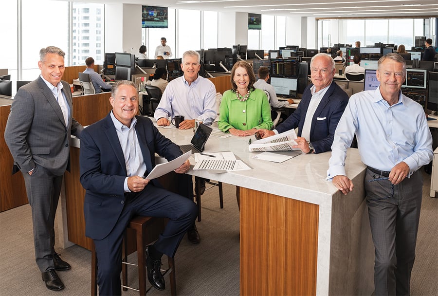 Lyle Fitterer, Jay Schwister, Duane McAllister, Mary Ellen Stanek, Charlie Groeschell, and Wareen Pierson from Baird Asset Management
