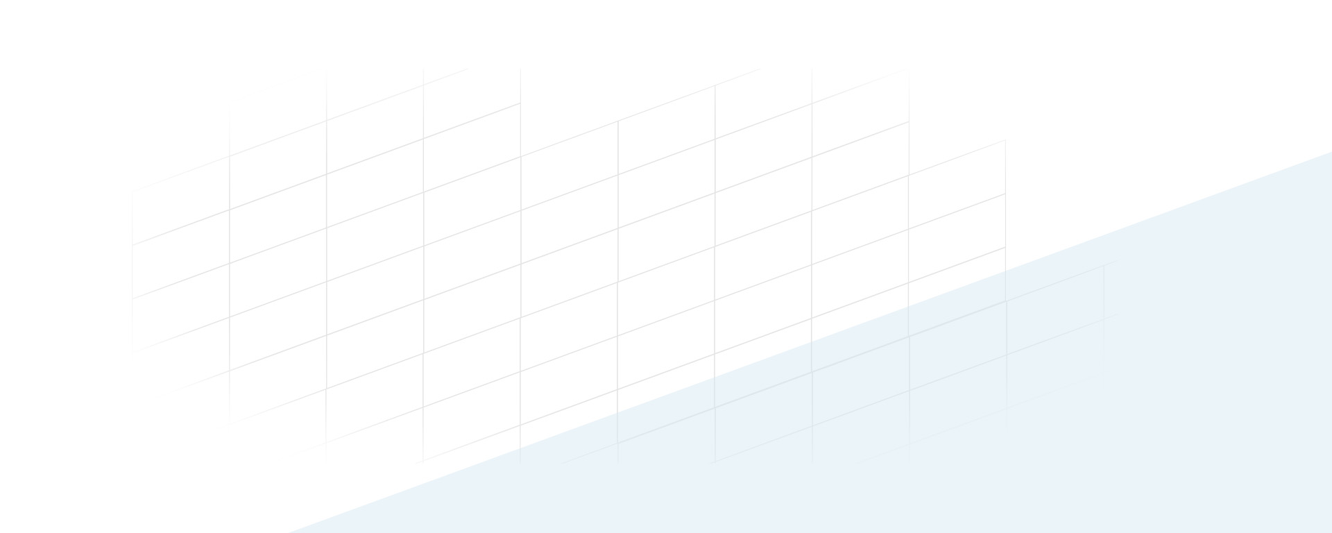 Geometric pattern of gray parallelograms over a blue triangle