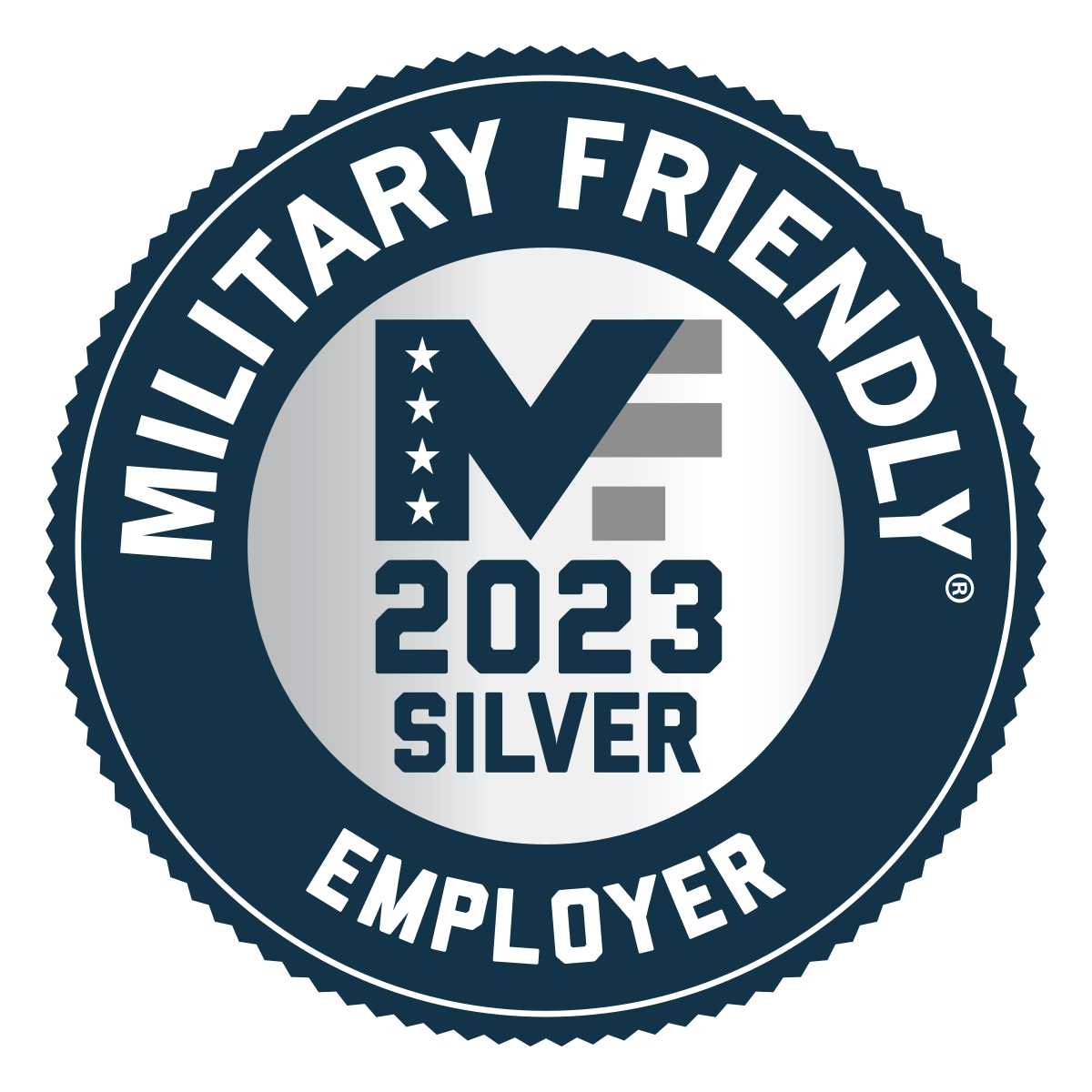 Military Friendly Employer 2023 Silver badge