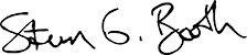 Steve Booth signature