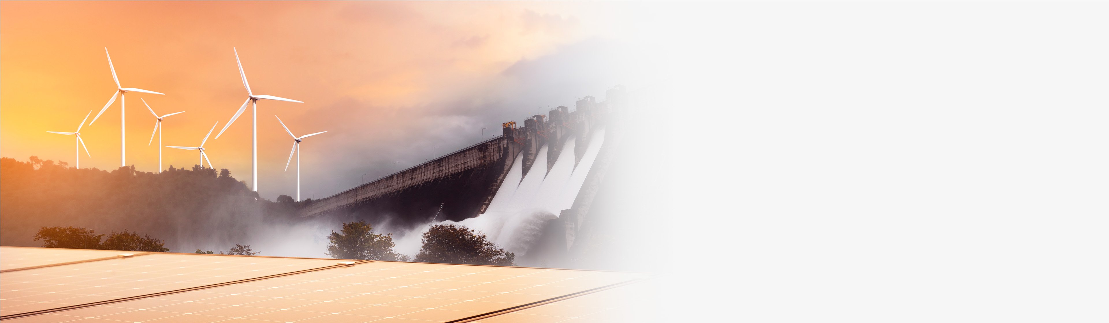 Windmill and water power