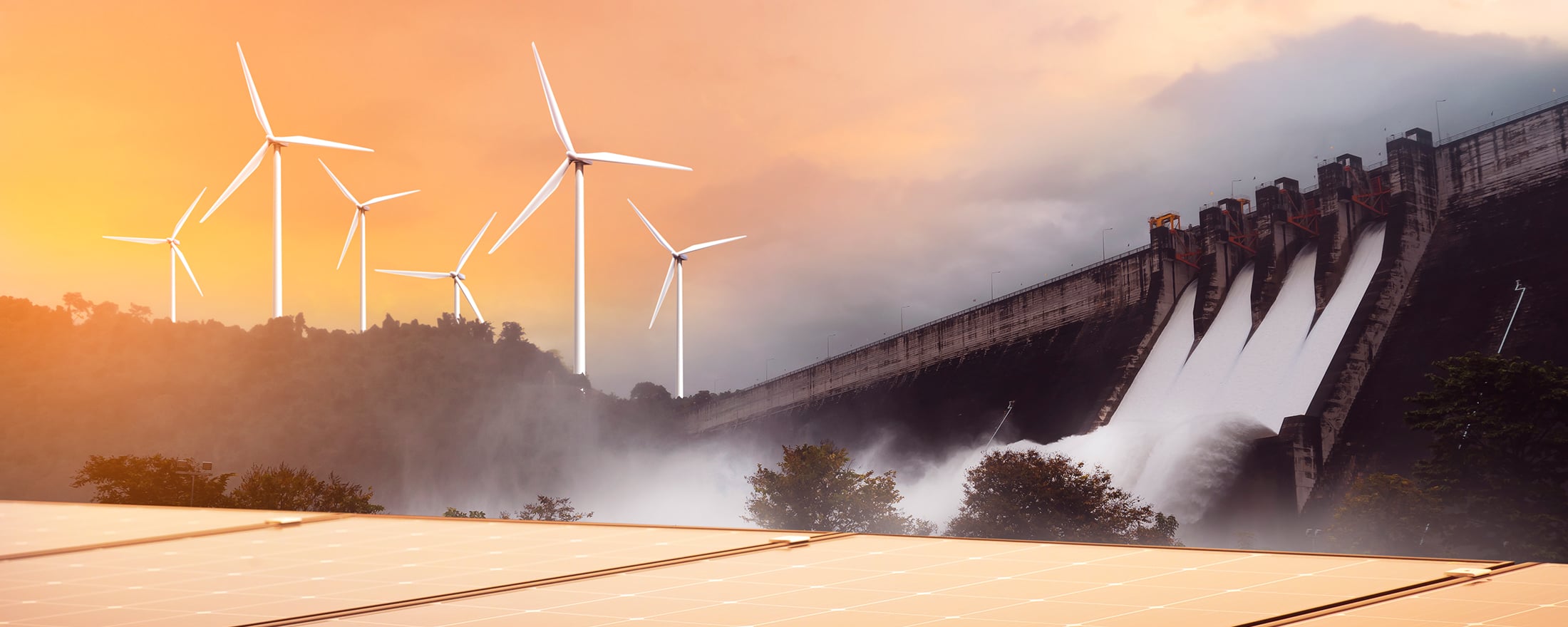 Windmills and water power