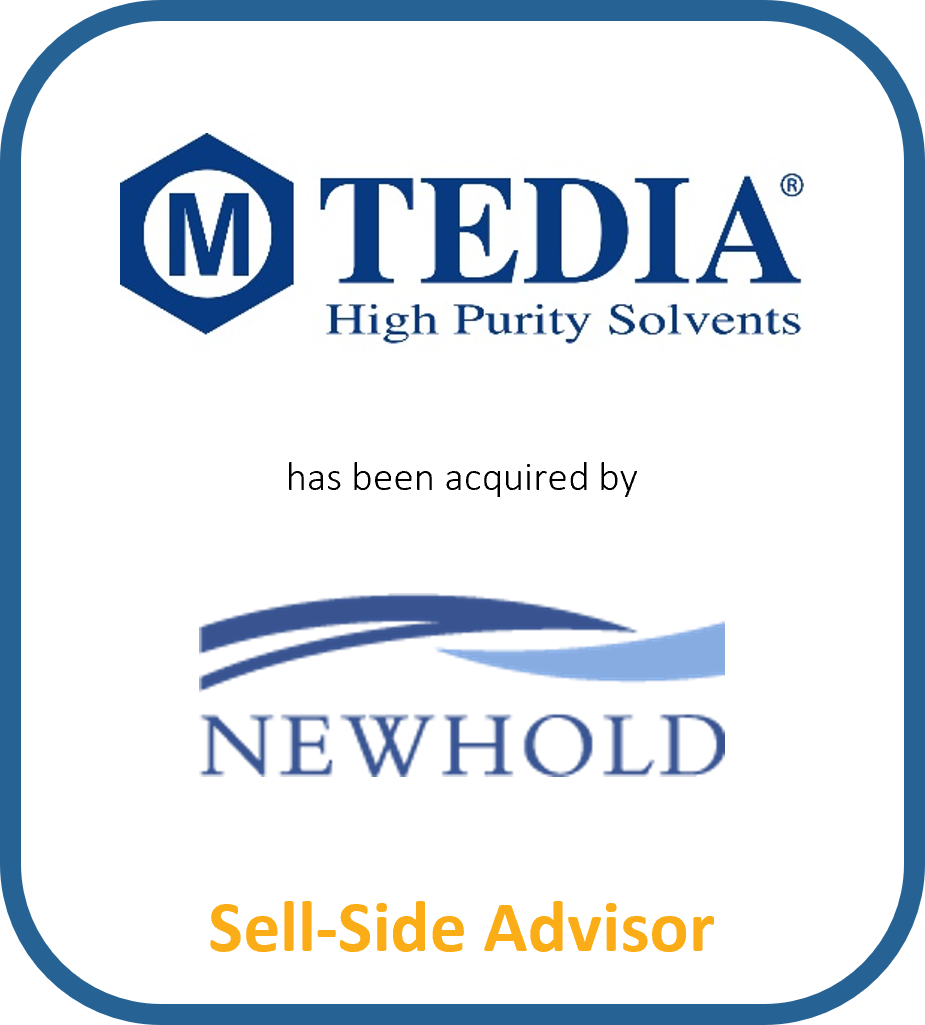 Tedia High Purity Solvents has been acquired by NewHold. Baird served as sell-side advisor.