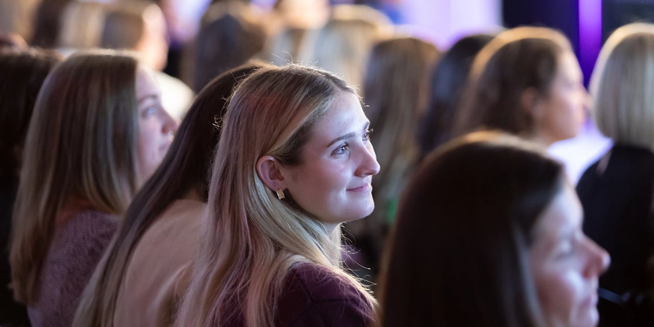 Participants at a women's seminar