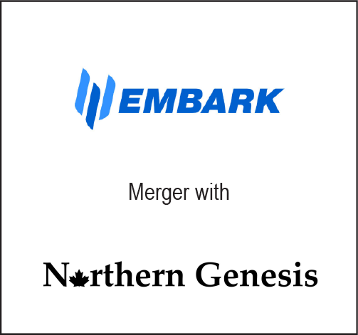 Embark merger with Northern Genesis