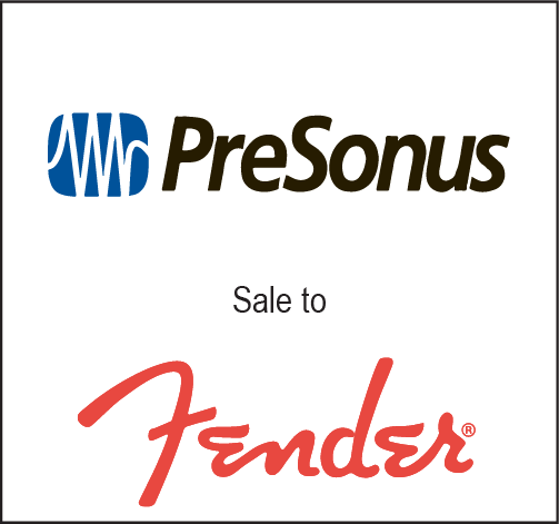 PreSonus sale to Fender