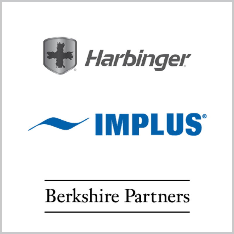 Harbinger, Implus and Bkershire Partners Logos
