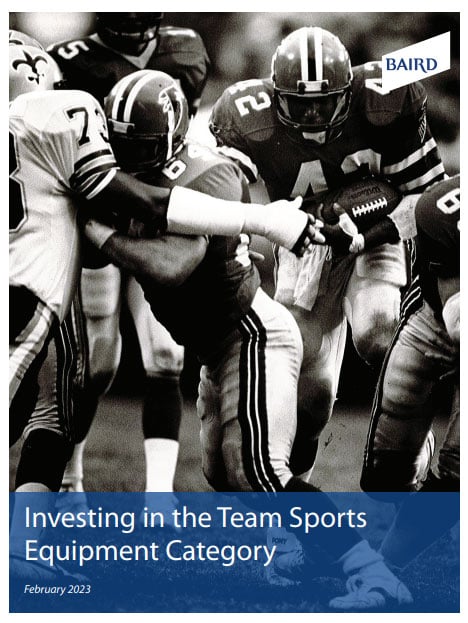 Report cover: Investing in the Team Sports Equipment Category