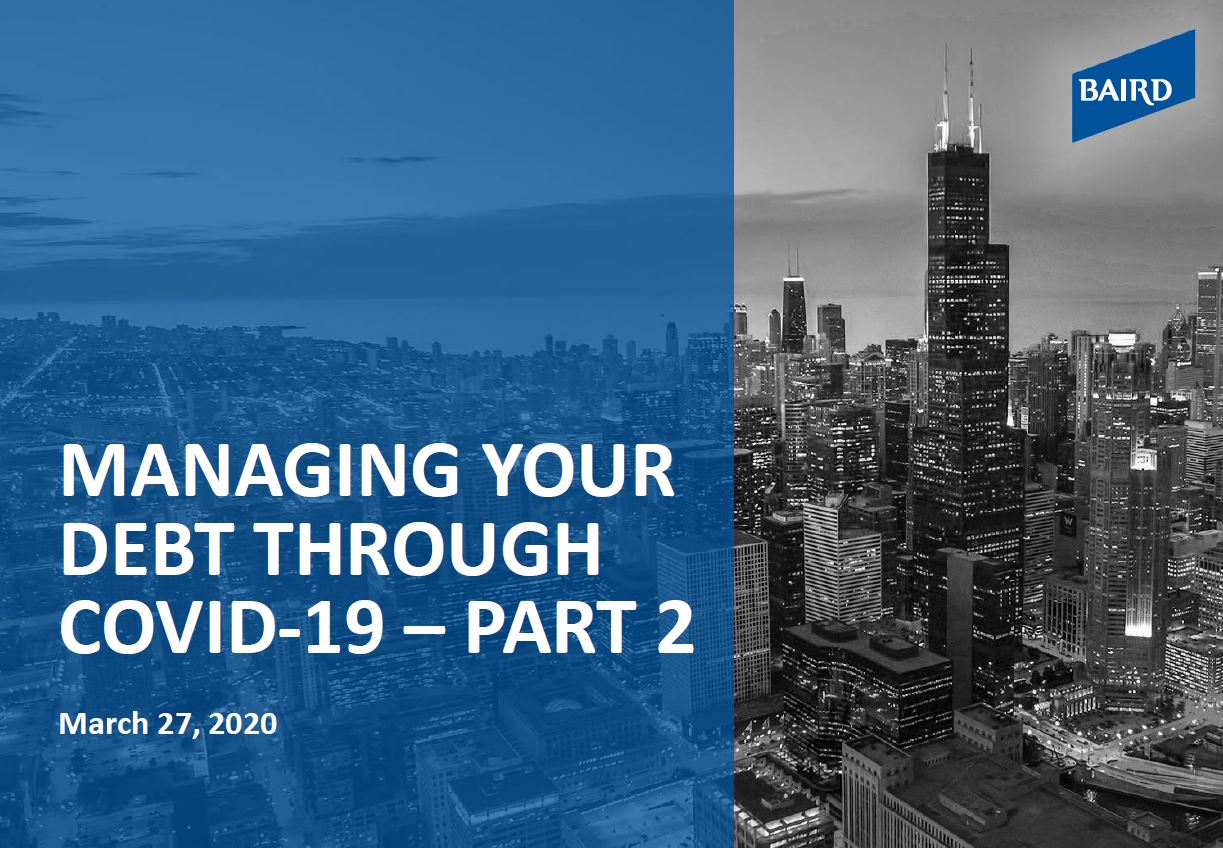 Managing Your Debt Through Covid-19 - Part 2 report cover