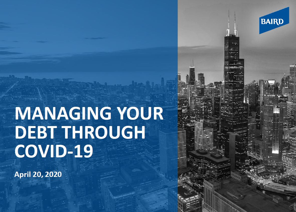 Managing Debt Through Covid-19 report cover