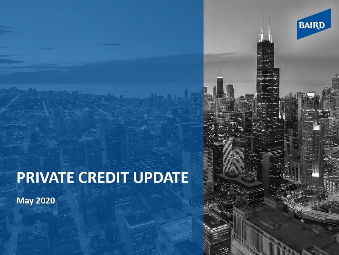 Private credit update report cover from May 2022