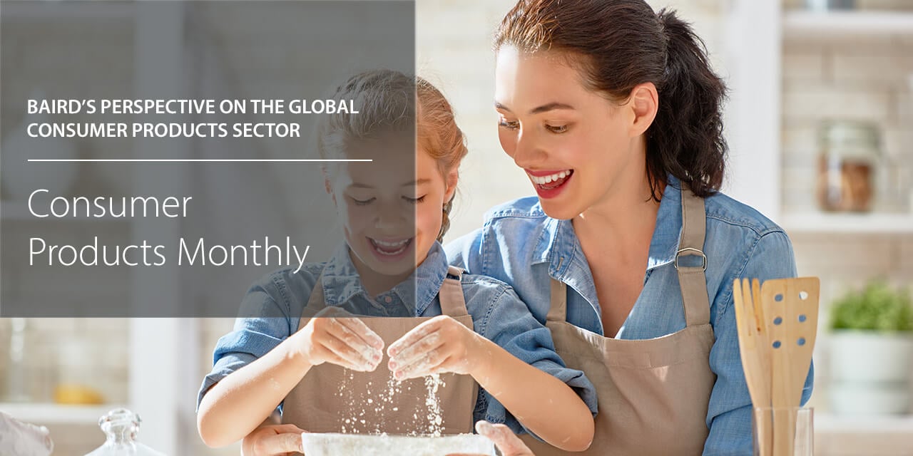 Baird's Perspective on the Global Consumer Products Sector report cover large horizontal version