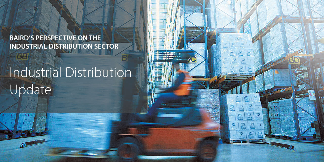 Baird's Perspectives on the Industrial Distribution Sector report cover large horizontal version