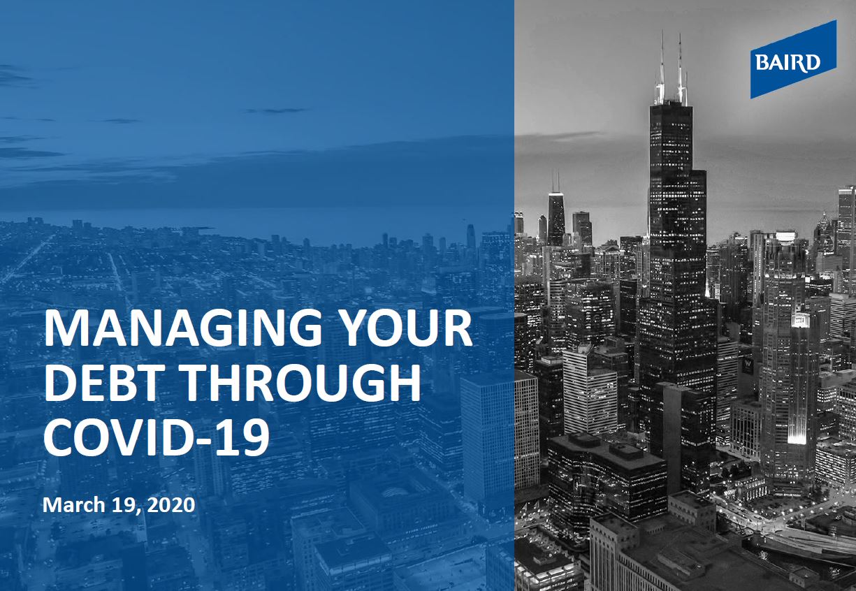 Managing Your Debt Through Covid-19 report cover