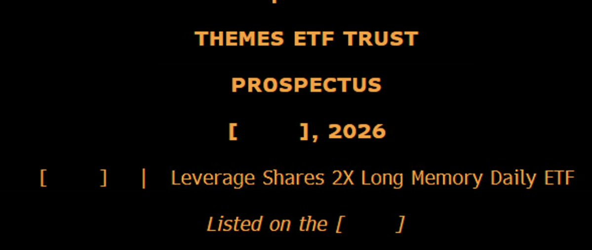 Screenshot of Leverage Shares 2X Long Memory Daily ETF