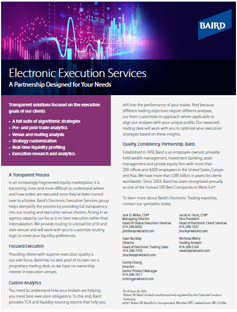 Electronic Execution Services Flyer Cover